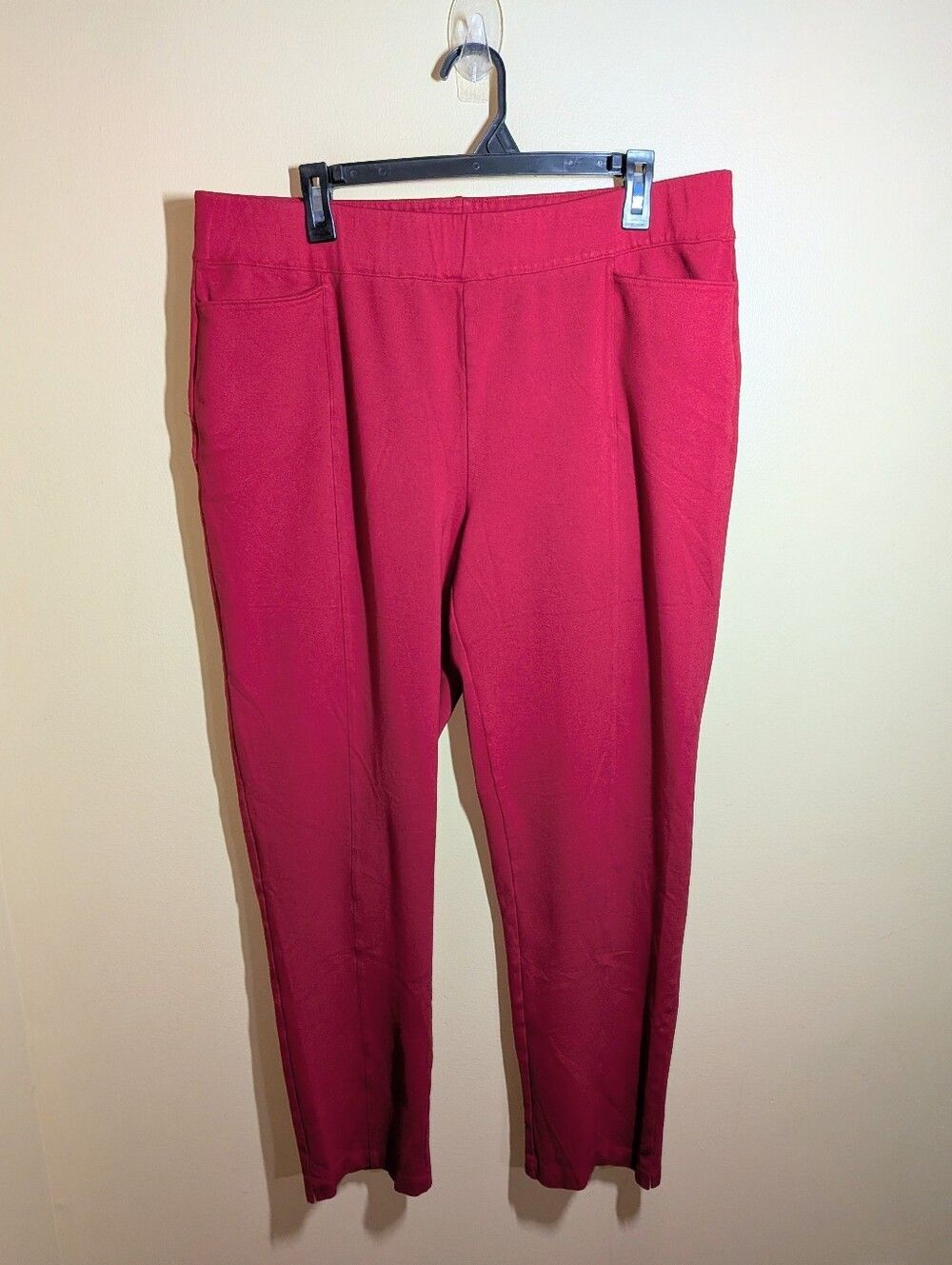 Chicos Weekenders Red Ponte Pants XL 3